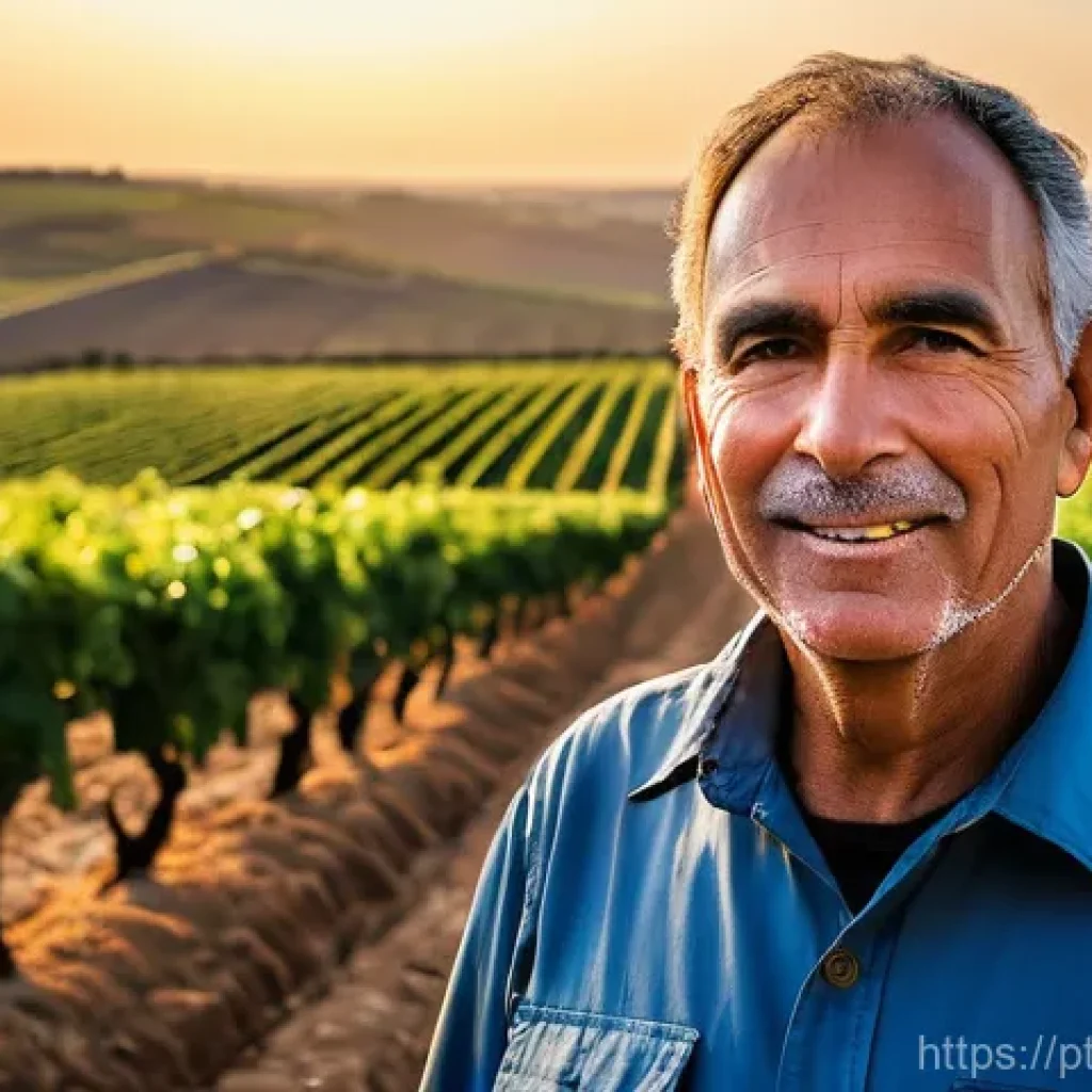 스마트 농업에서의 센서 네트워크 활용 - **"Intelligent Irrigation in the Alentejo Vineyard"**
A wide-angle, cinematic shot of a vibrant ...