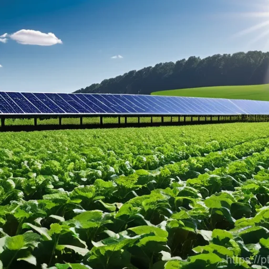 센서 네트워크 구축 시 고려사항 - **Prompt:** A sprawling, sun-drenched agricultural field, reminiscent of a large farm in a South Ame...